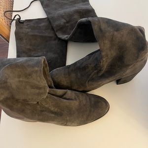 Stuart Weitzman suede over the knee boots